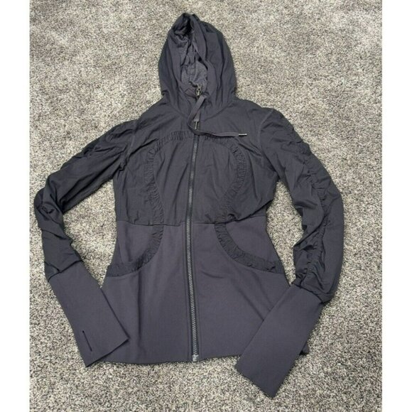 Lululemon Dance Studio Jacket Coal Size 8 EUC - Picture 1 of 5